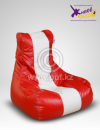 Бескаркасное кресло «Спорт» красное